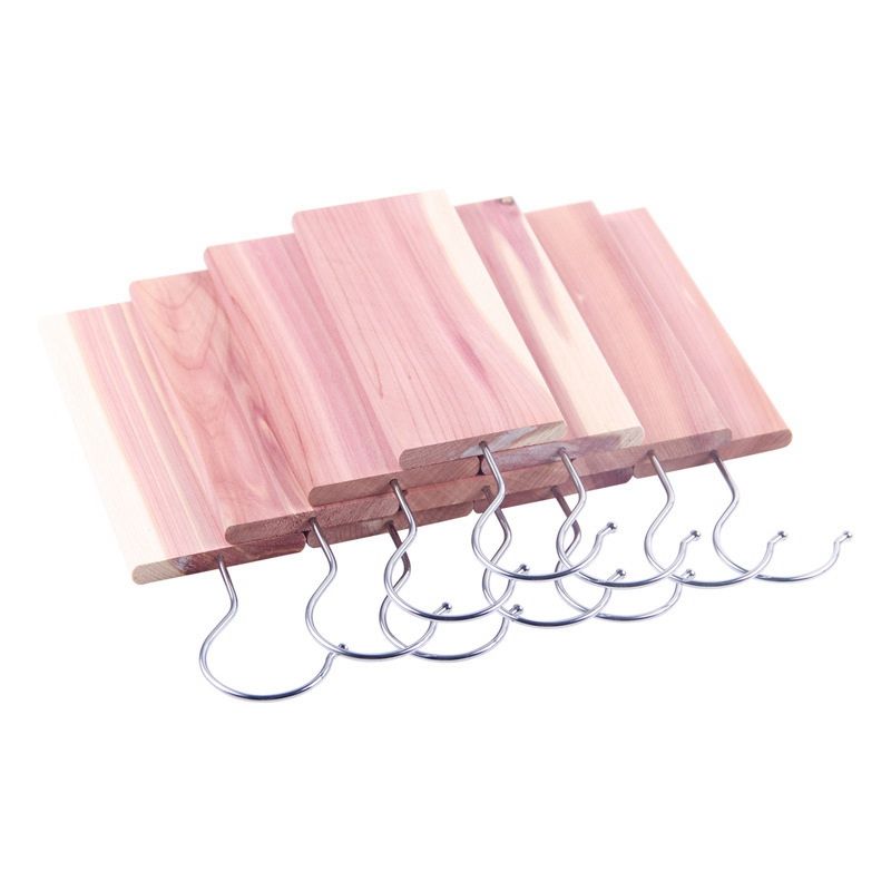 BRADOO-10PCS Cedar Hang Up for Clothes Storage Natural Cedar Wood Blocks for Closets Drawers