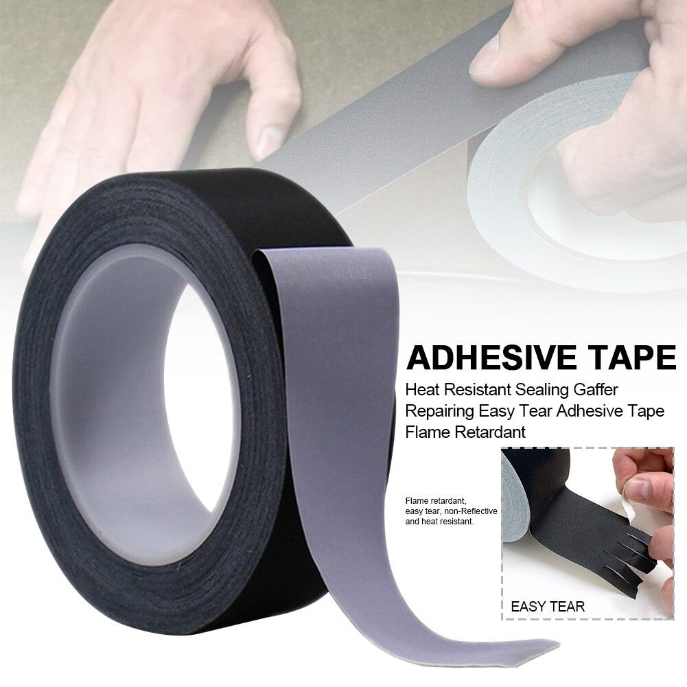 Easy Tear Flame Retardant Residue Free Gaffer Adhesive Tape Home Tools Heat Resistant Harness Strapping Sealing DIY Repairing