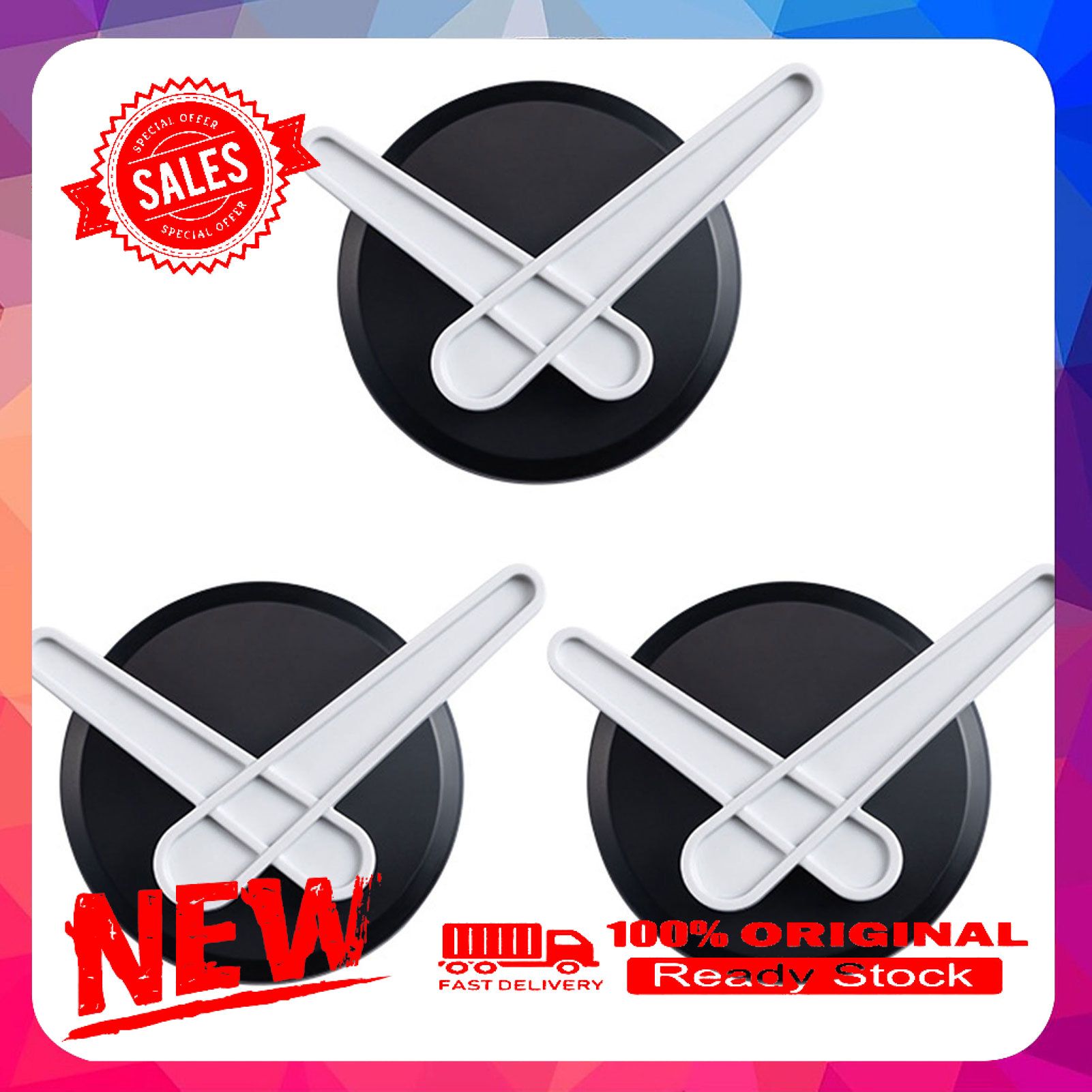 3Pcs Punch-free Wall-mounted Bathroom Shower Door Wall Hooks Clothes Bags Hanger