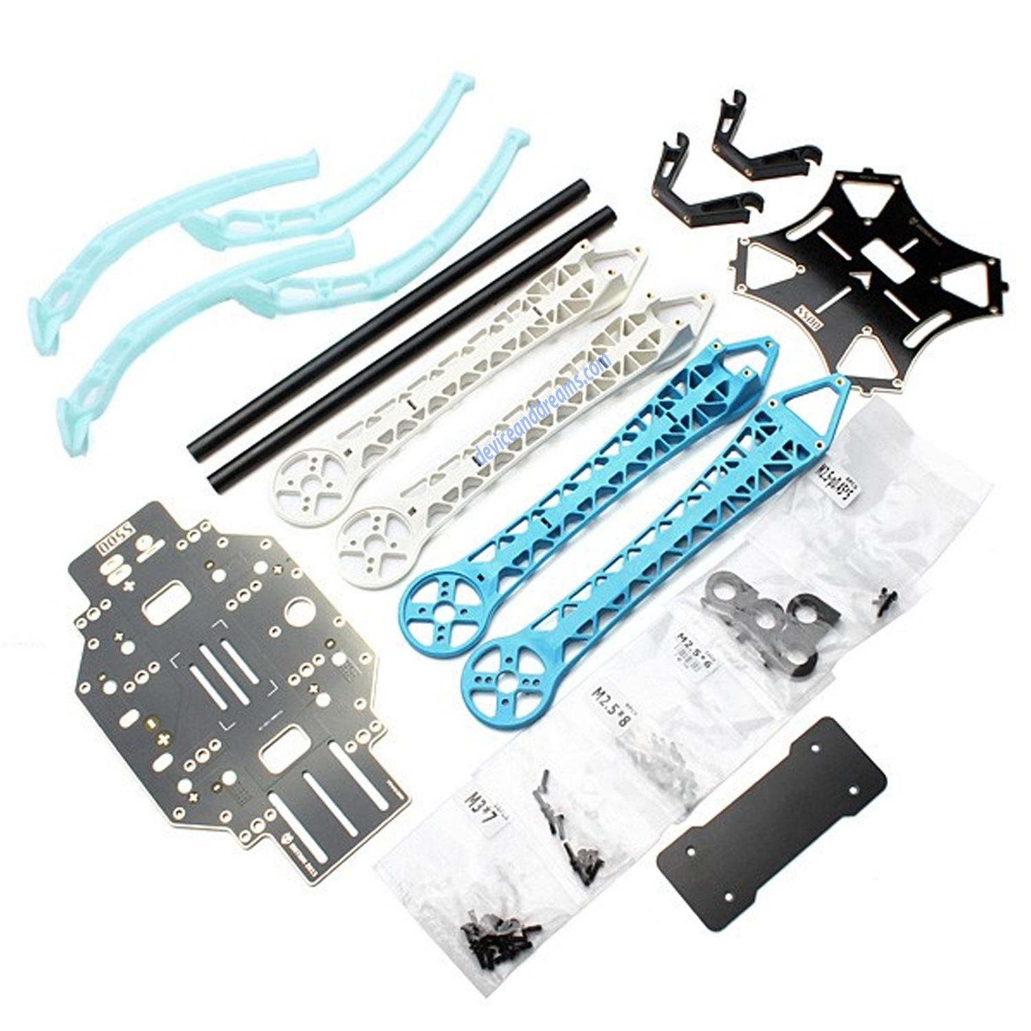 S500 Multi Rotor PCB Frame With High Descending Shank