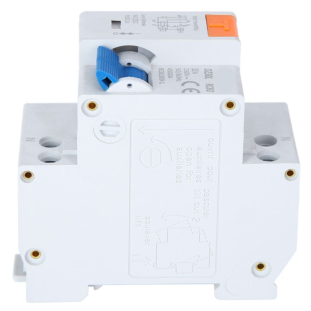 16/20/25/32A 1P+N Residual Current Circuit Breaker Electronic Leakage Protector