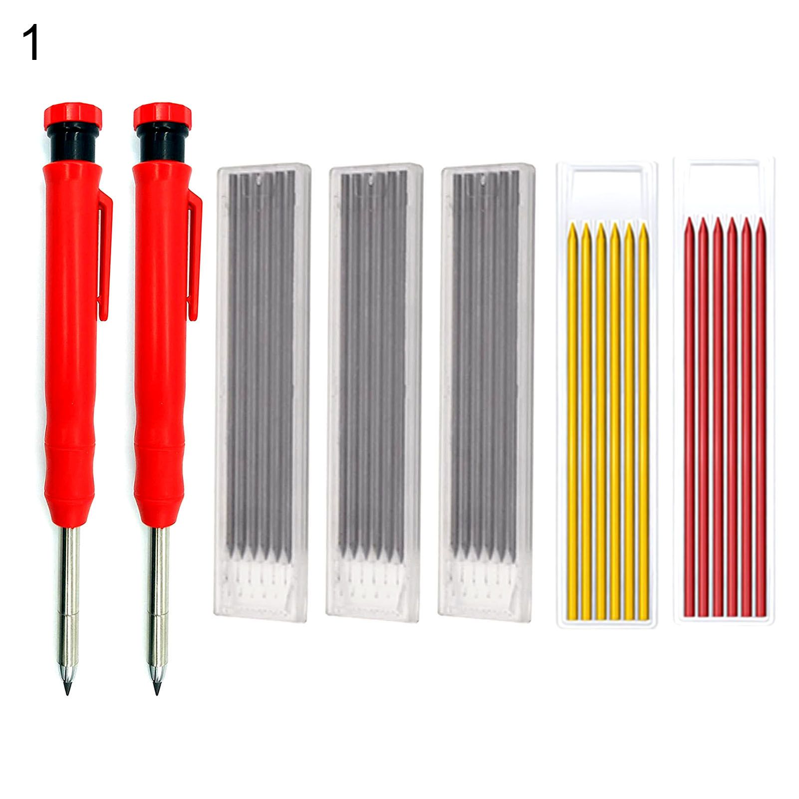 Carpenter Pencil Refill Clip Design Useful Solid Carpenter Pencil Refill Set