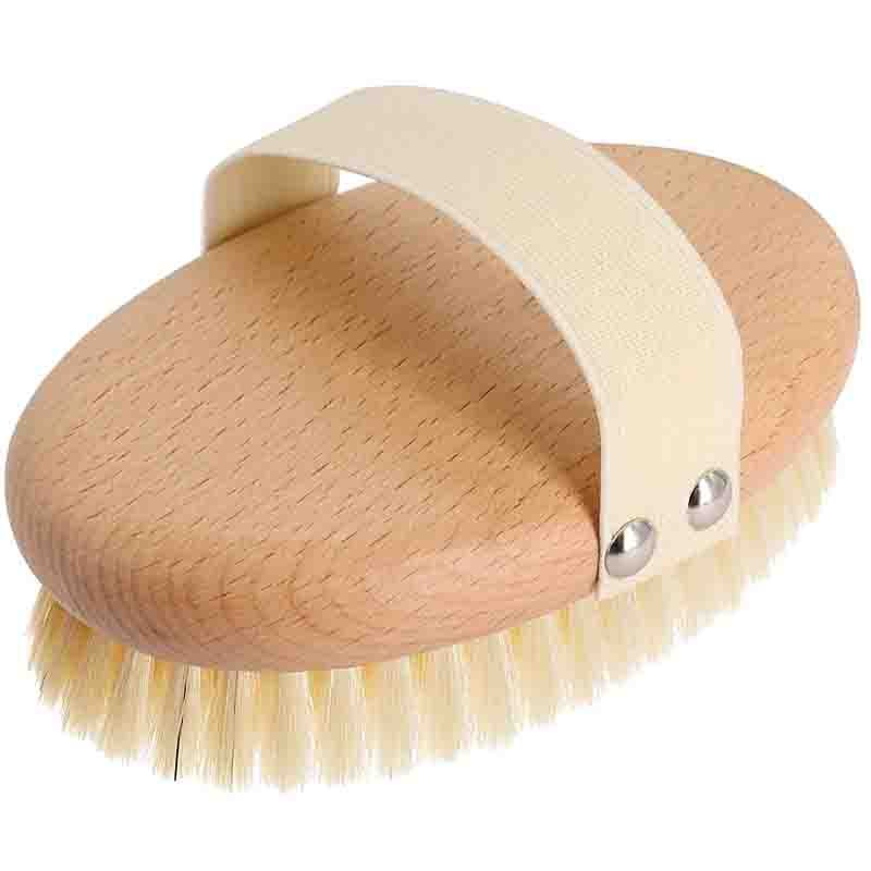 Exfoliating Brush with Natural Boar Bristles,for Remove Dead Skin