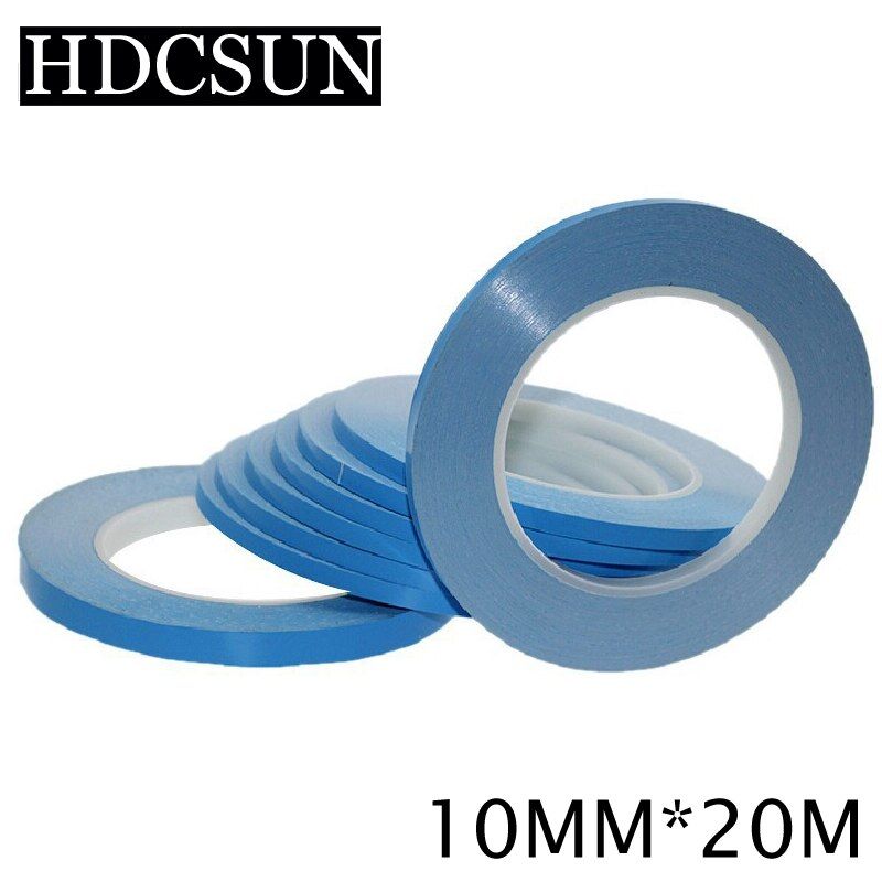 free shipping3-25mmx25mx0.2mmTransfer Tape Double Sided Thermal Conductive Adhesive tape for Chip PCB LED Heatsink