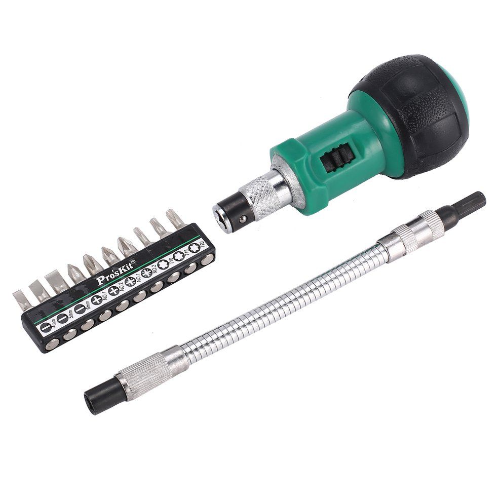 Proskit 1PK-201 12pcs Screwdriver Set Series Grip Phillips Tip Repair Tool Kit