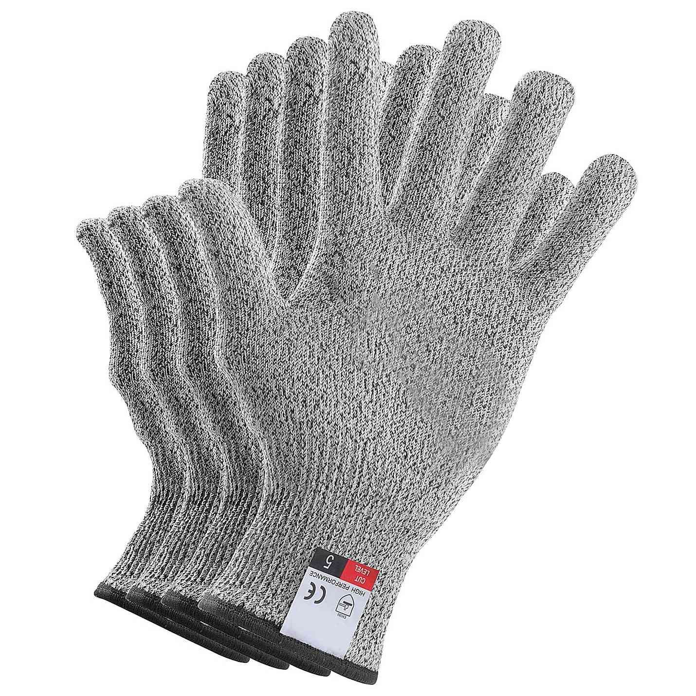 2 Pairs Cut Resistant Gloves Food Grade Level 5 Hand Protection,Kitchen Cut Gloves for Oyster Shucking(Large)