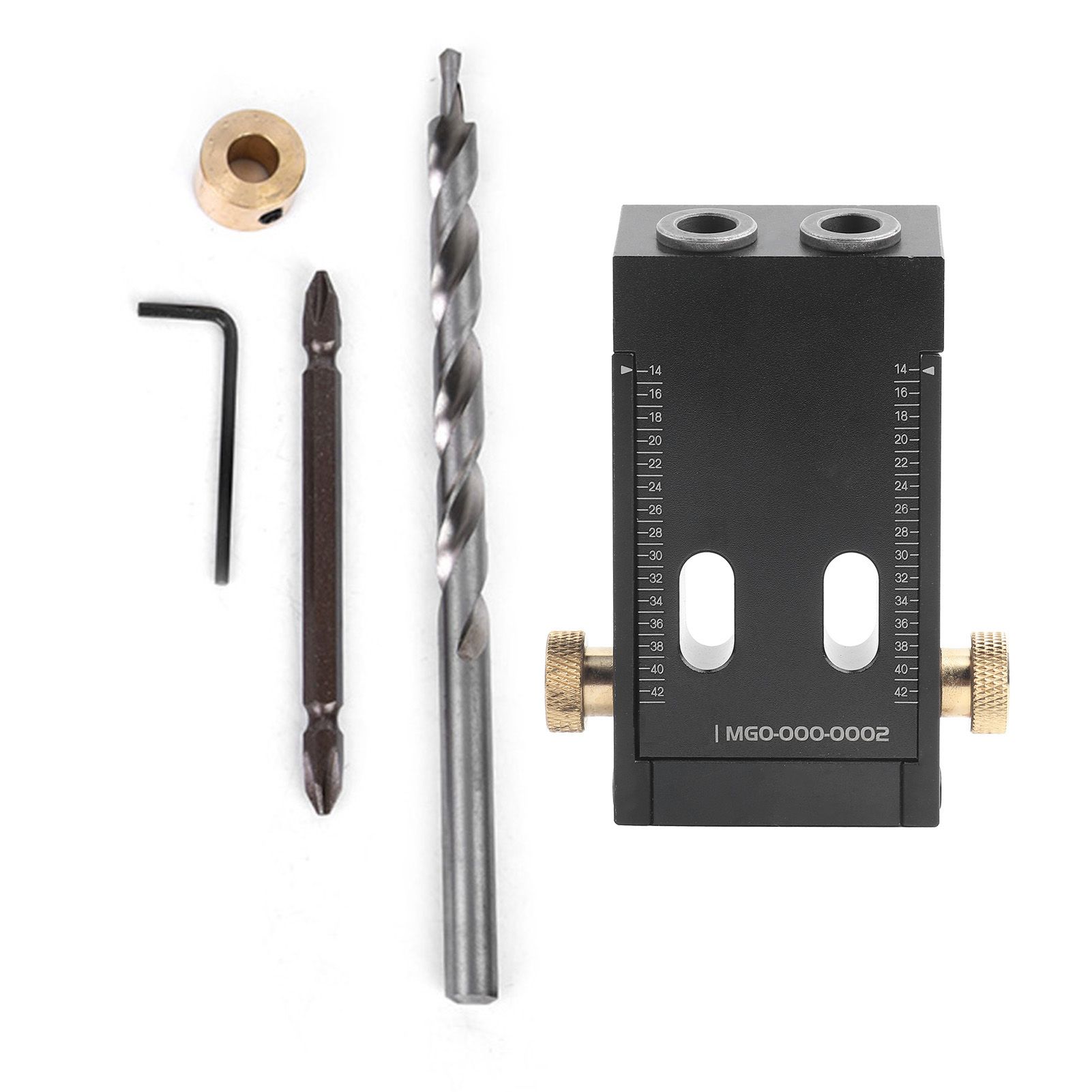 Pocket Hole Screw Jig Drill Woodworking Straight Locator Puncher Tool