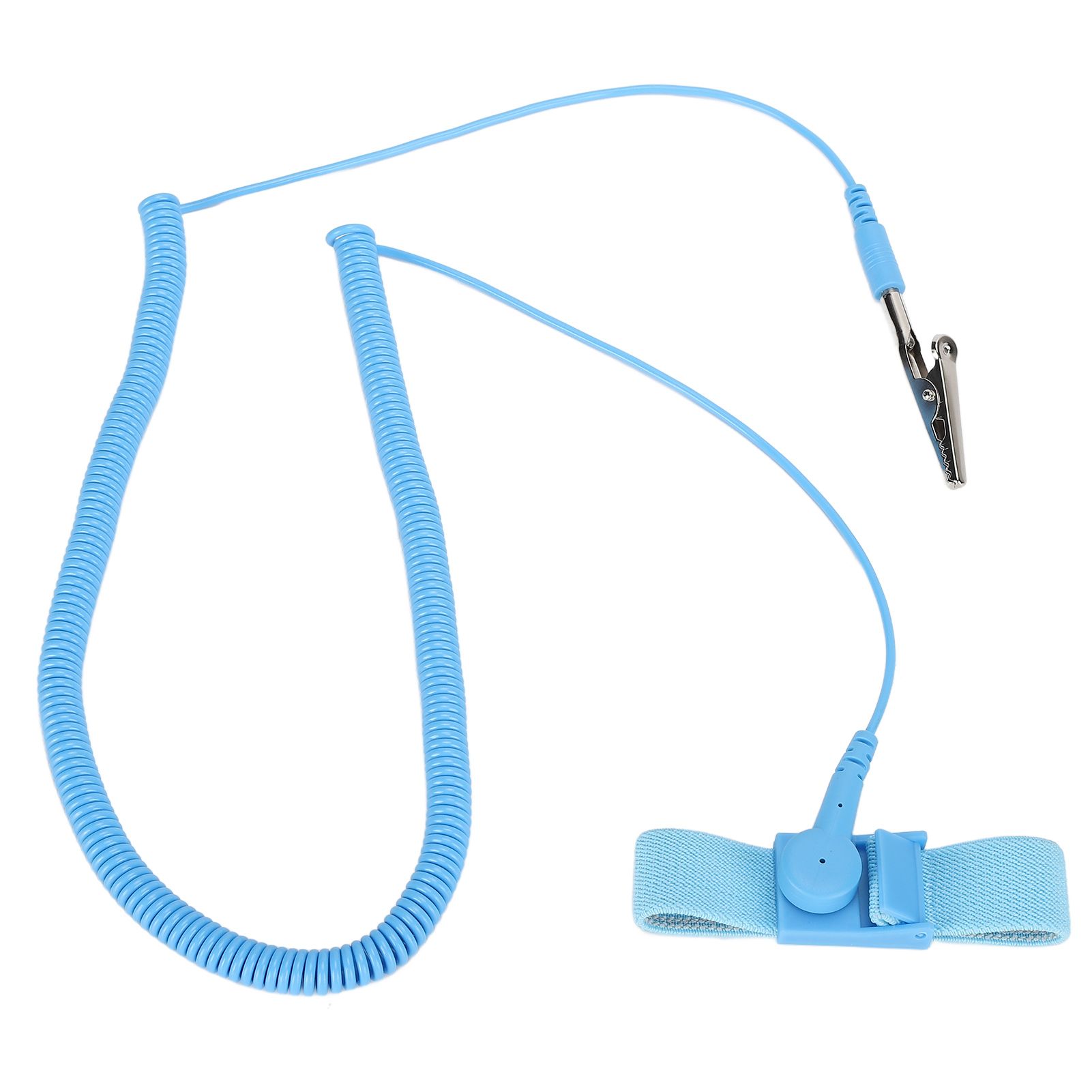 Static Bracelet Adjustable PU Wrist Strap Antistatic Wristband With Clip GE0