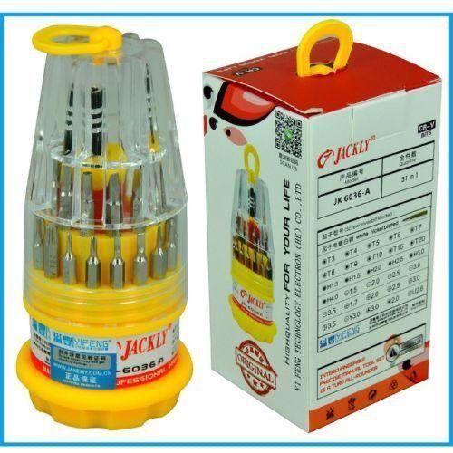 Jackly Professional Magnetic Tool Kit Box ,31 in 1 Jackly Professional Screw Driver Set High Quality tool box Pack of 6