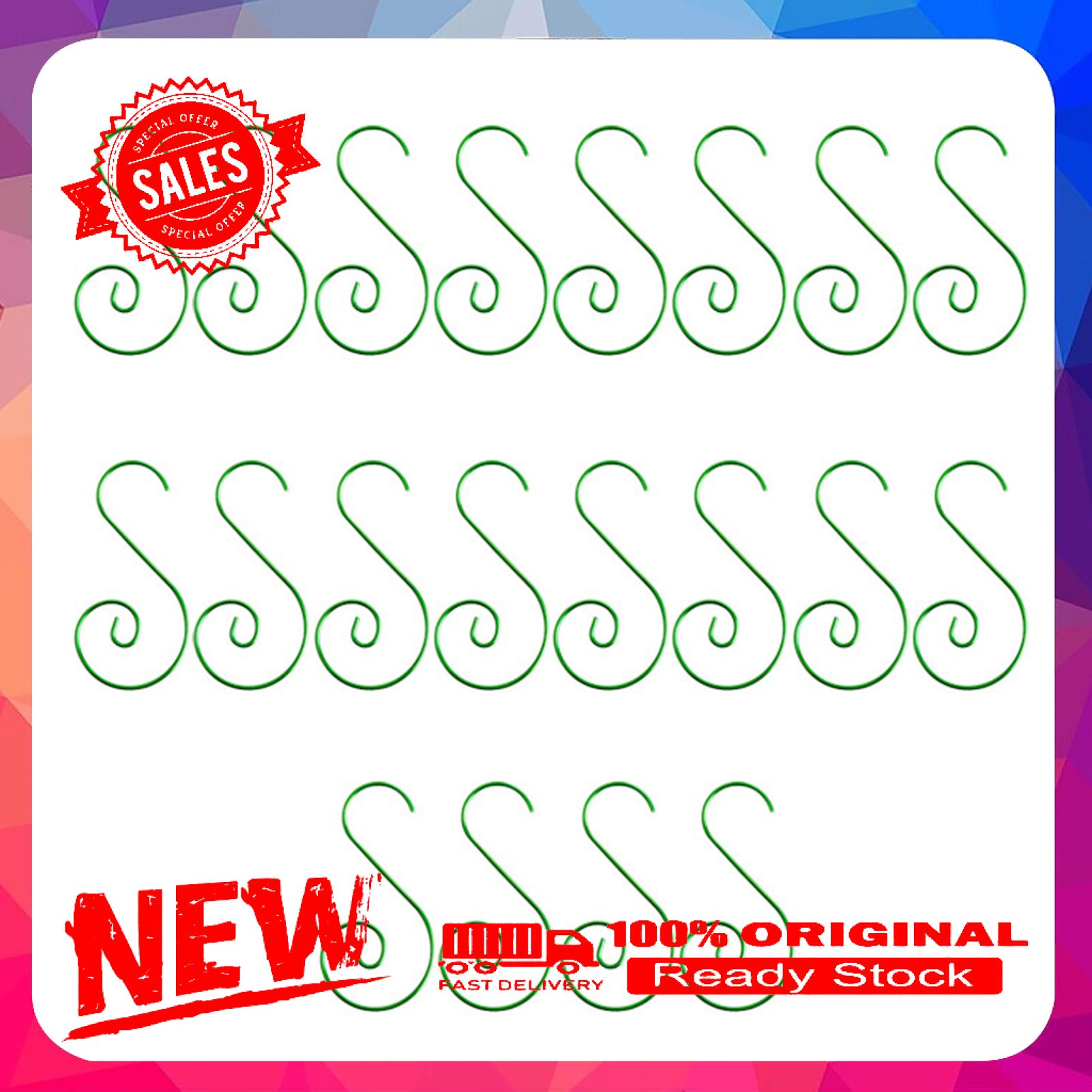 20pcs Christmas Decoration Hooks S Shaped Hanger Small Home Pendant Accessories