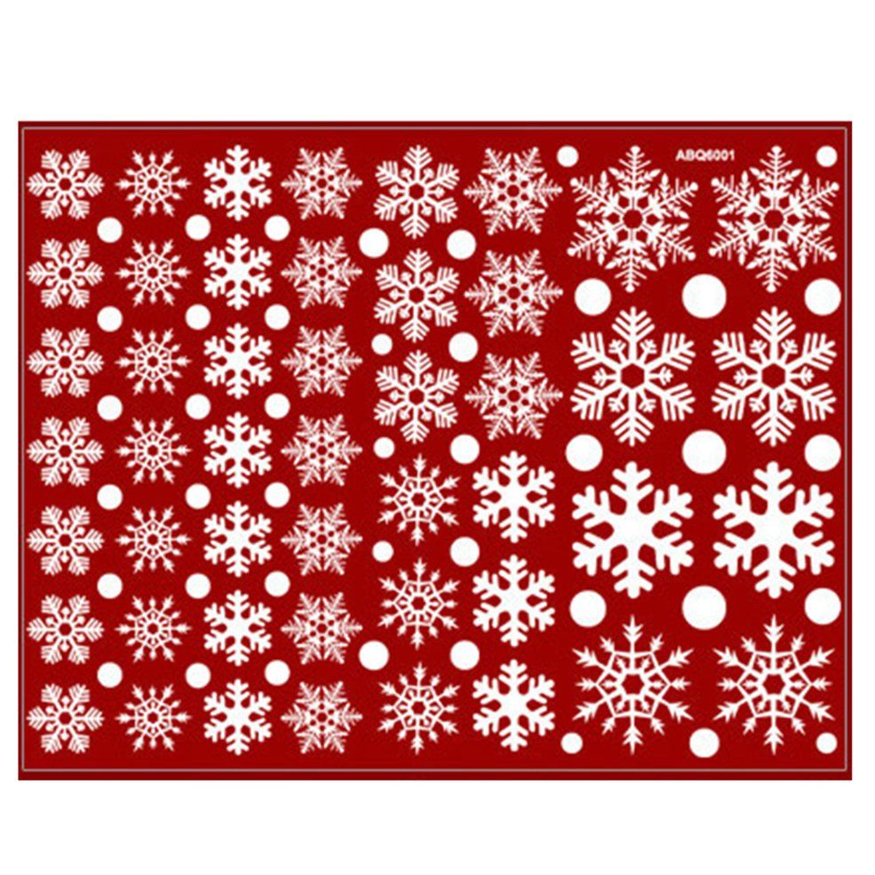 ABQ6001 Christmas New Year Wall Stickers Living Room Bedroom Window Glass Background Decorative Wall Stickers