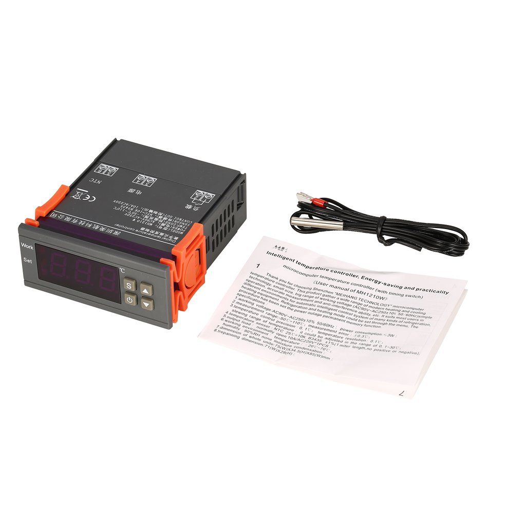 MH1210W AC90-250V Digital Temperature Thermostat Regulator Controller Sensor