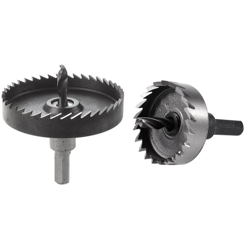 2x Hole Saw Tooth HSS Steel Hole Saw Drill Bit Cutter Tool for Metal Wood Alloy 40mm &70mm