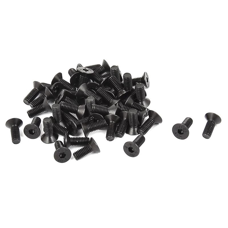 M3x8mm 10.9 Carbon Steel Countersunk Head Hex Socket Screw 50pcs