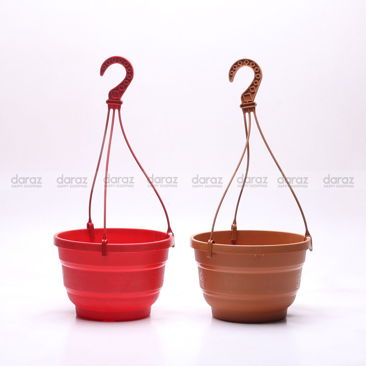 2 pcs 8" Hanging Flower Tub/ planter / ৮" ফুলের টব- mix color