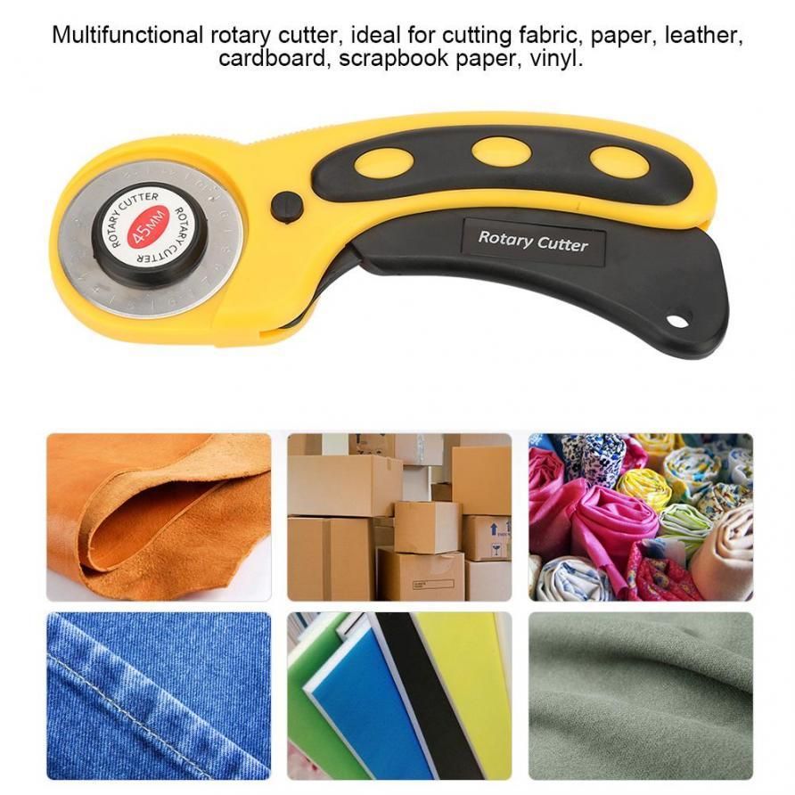 45 mm ro ng set with 5 sets Repl ement fabric cutting blade Circular vinyl paper quilting Patchwork sewing tools