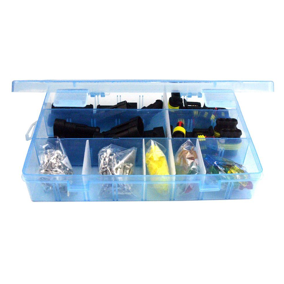 MA Small Size Waterproof Metal Terminal Connector Sealed Electrical Fuse Box Set-Black
