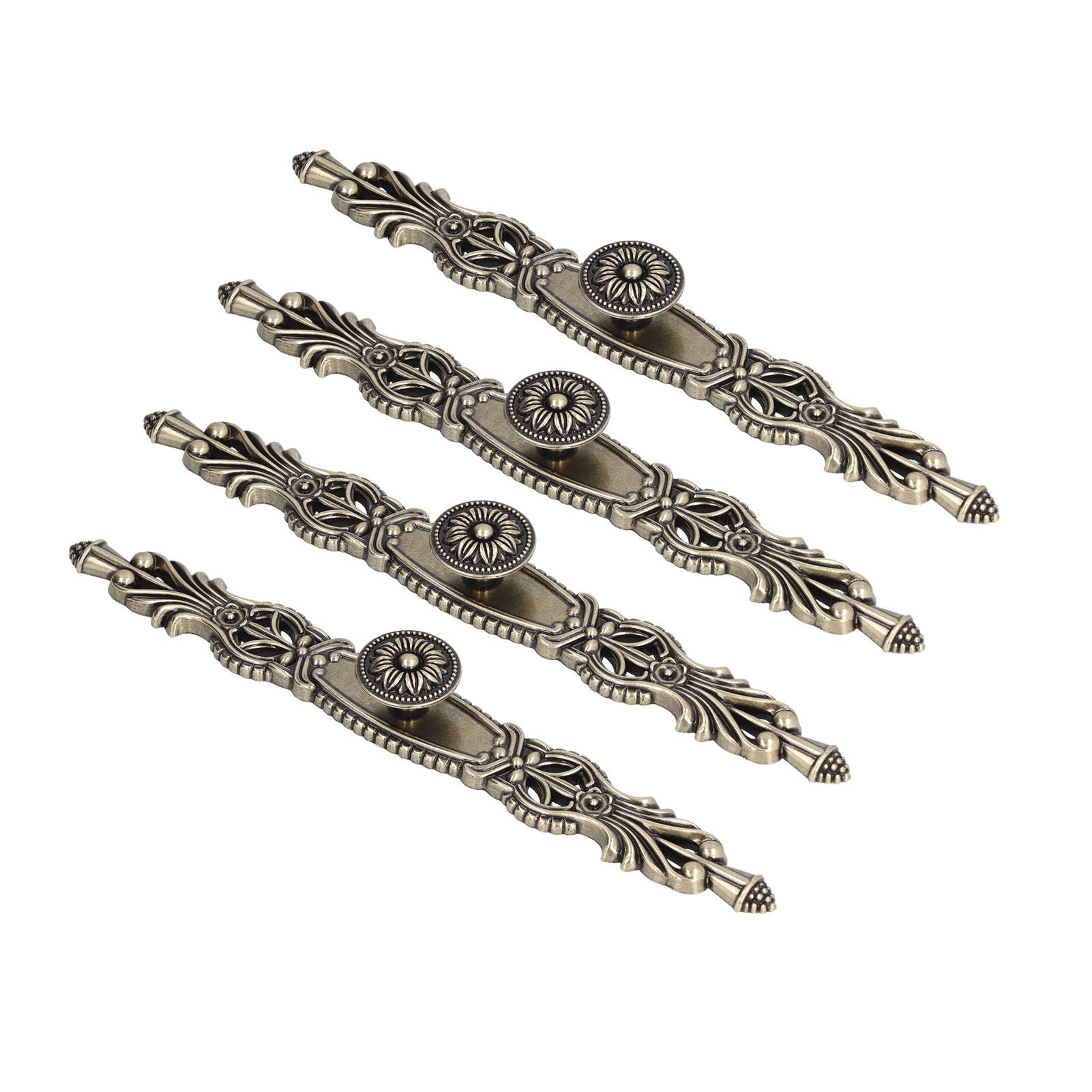 4 Pcs Cabinet Handles Strong Bearing Capacity Antique European Beautiful Styl Go