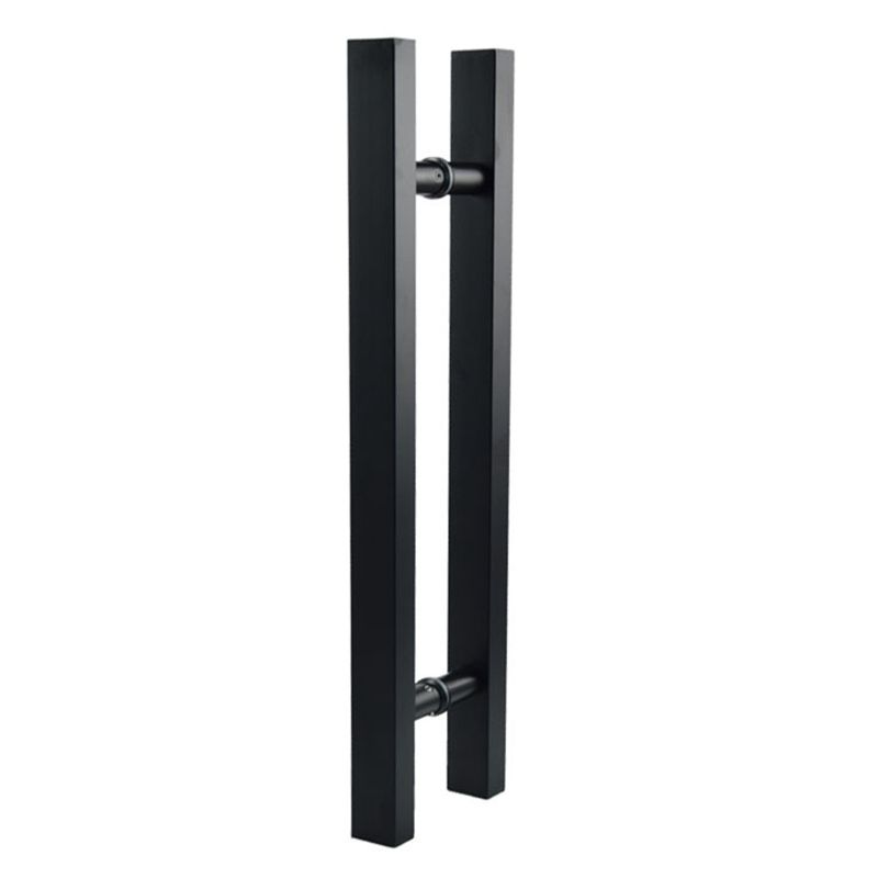 Matte Black Stainless Steel Gl / Wooden Door Handle