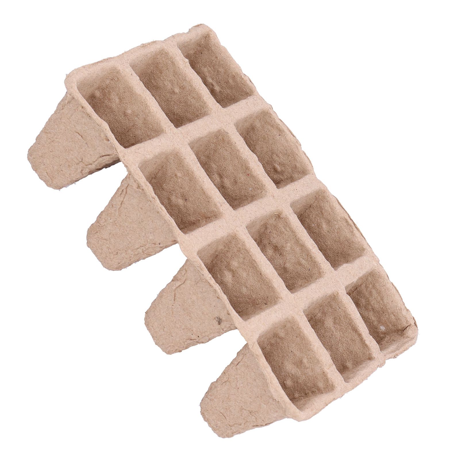10Pcs 12‑Grid Paper Peat Pot Degradable Nursery Cup Gardening Acc LF