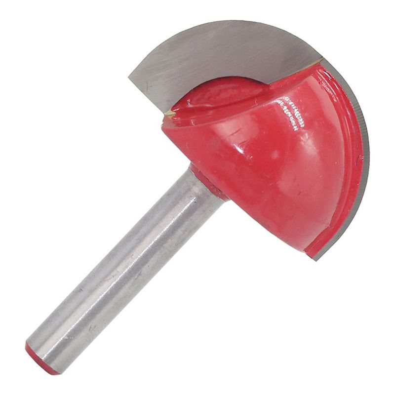 Delicate product 1-inch Cutting Dia, 1/4-inch Steel Shank 2-Flute, Carbide Tipped Cove Core Box Router Bit