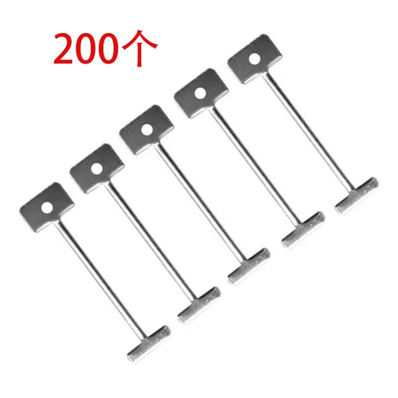 200Pcs Tile Leveling System for Tile Laying Reusable Steel Needles Flooring Replaceable Pin Tiling Construction Tools