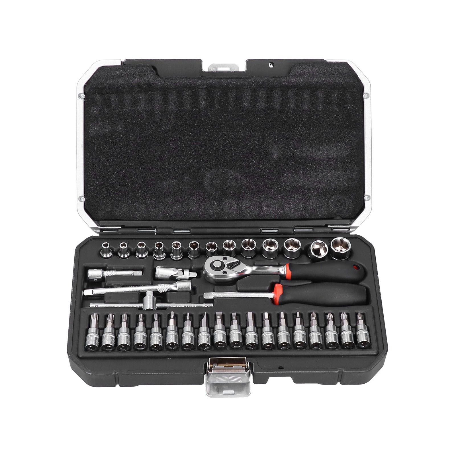 37Pcs Socket Wrench 1/4 Ratchet Repair Tool Set For Car Engine Maintenance TTU