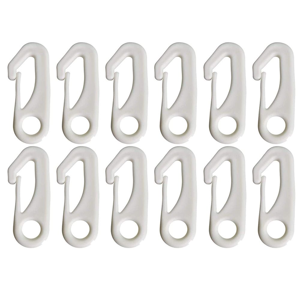 12Pcs Flag Pole Clip Snap Hooks Flag Clips Flag Pole Accessory - Attach Flags Hooks to Halyard Rope and Buckle the Flag