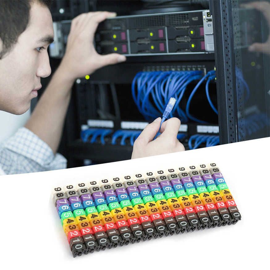 Digital Number Tube Wire Number Label Tube Cable Marker Colorful