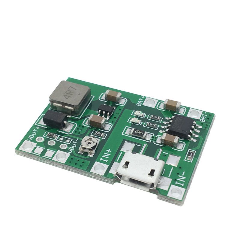 3.7V 9V 5V 2A Adjustable Step Up 18650 Lithium Battery Charging Discharge Integrated Module- 1pcs