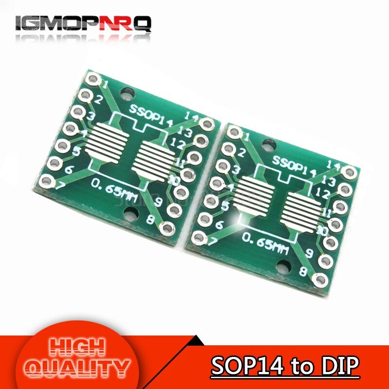 10PCS PCB Board SMD Turn To DIP SOP MSOP SSOP TSSOP SOT23 8 10 14 16 20 24 28 SMT To DIP Adapter Converter Plate