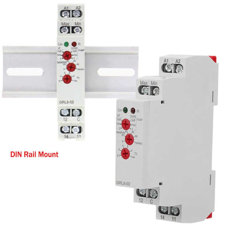 Water Level Controll Liquid Relay 10A /DC24~240V Pump GRL8-02