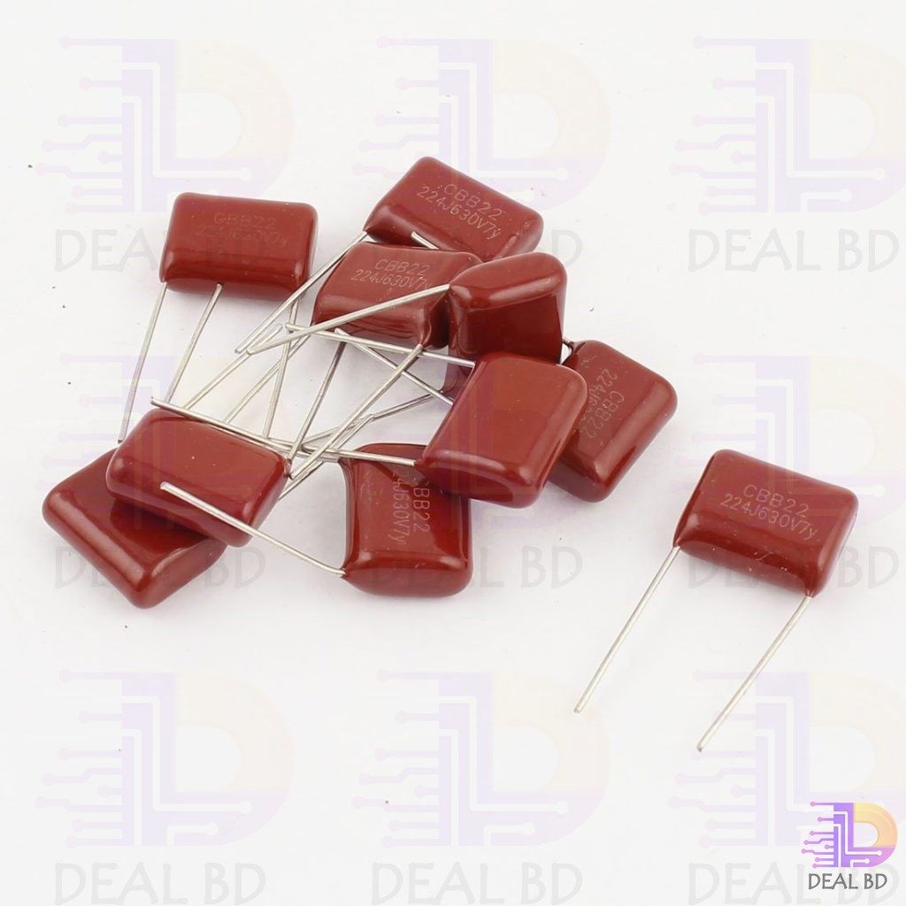 Metallized Polypropylene Film 0.22uF 630V Capacitor 224J-10Pcs