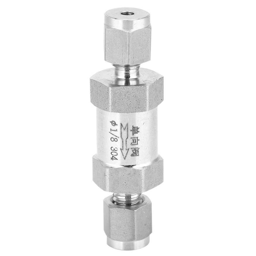 Stainless Steel Check Valve BSPP Female Thread One Way for Water Oil Gas Pipe Connection
