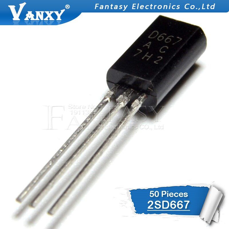 50PCS 2SD667 D667 TO-92L TO92 Plastic-Encapsulate Transistors
