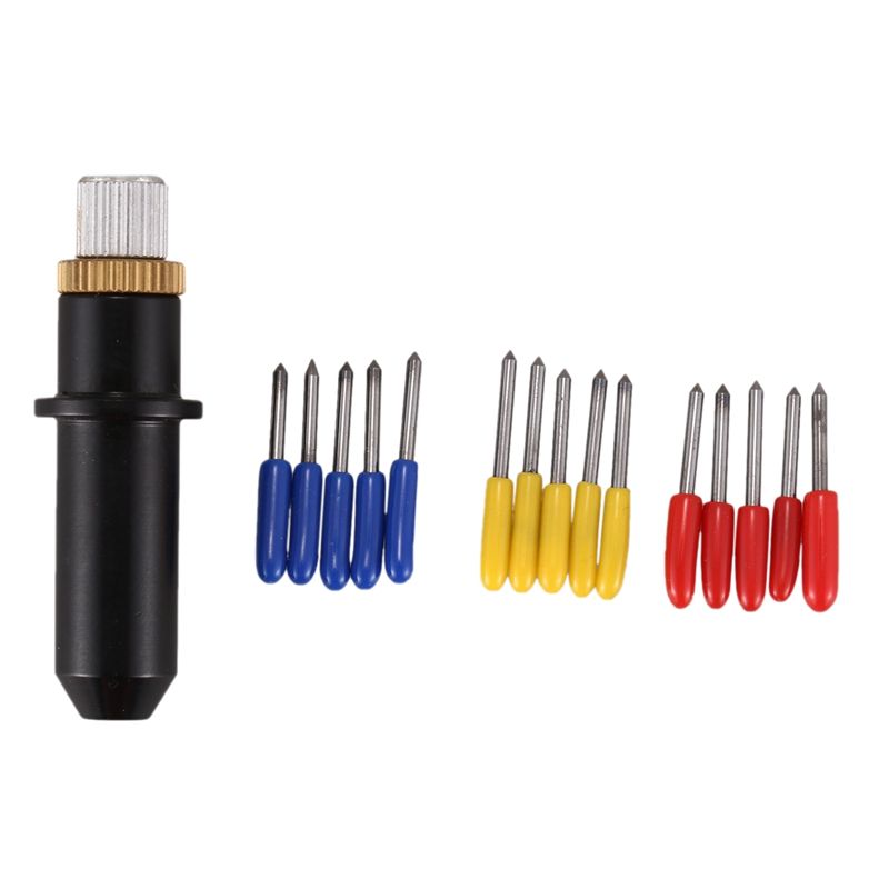 16Pc 30/45/60 Degrees Mimaki Cricut Cutting Plotter Vinyl Cutter Blades+ Mimaki Blade Holder
