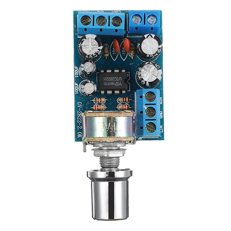 Delicate product TDA2822 TDA2822M Mini 2.0 Channel 2x1W Stereo Audio Power Amplifier Board DC 5V 12V CAR Volume Control Potentiometer Module