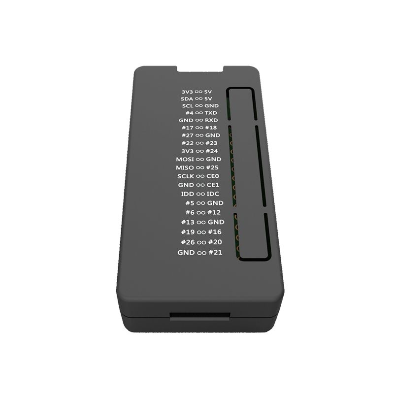 Abs Protective Case for Raspberry Pi Zero/W/Wh Black with 5 Pack Mini HDMI Adapter Gold
