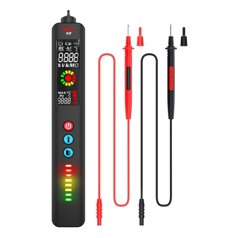 BSIDE Three-mode Smart Multimeter X2 Electric Pen Infrared Thermometer-black 160*28*32mm