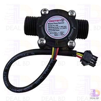 G3/4″ Water Flow Sensor Water Flow Micro-Hydro Generator DC 5V 12V 24V Water Turbine G3/4″ Inch Water Flow Sensor Switch High Precision Flow Meter Liquid Automatic Water Dispenser