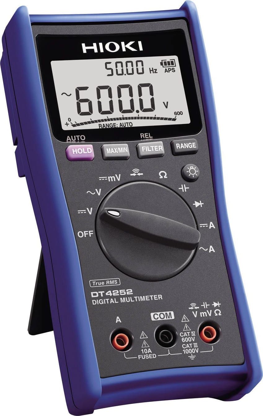 Hioki DT4252 Digital Multimeter True RMS Standard DMM that Delivers Top Safety and Reliability