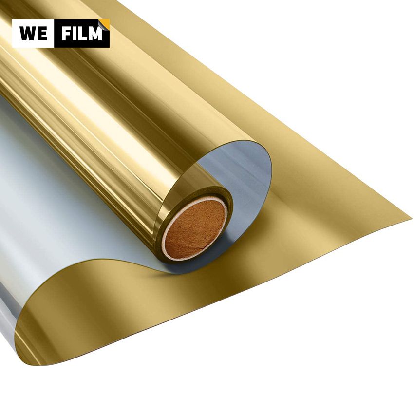 Wefilm Window Film One Way Mirror Film Daytime Privacy Window Tint Heat Control Anti UV Tinted Sticker for Home and Office(5,10m)