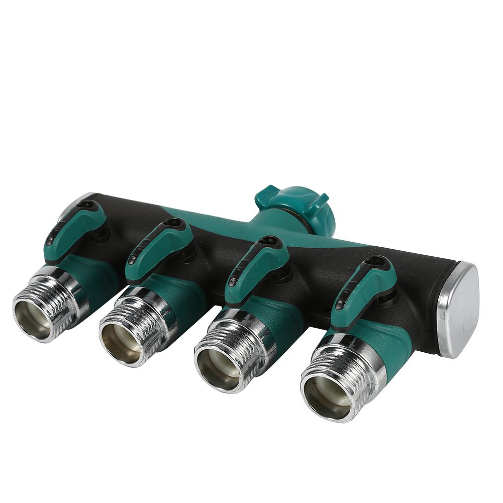 Garden 4 Pipe Way Tap Hose Splitter Adapter Connector Water