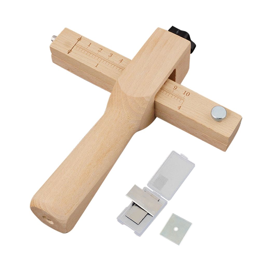 Adjustable Leather Straps Cutter Leather Belt Cutting Tool Wooden Leather Strips Cutter DIT Hand Leathercraft Tools