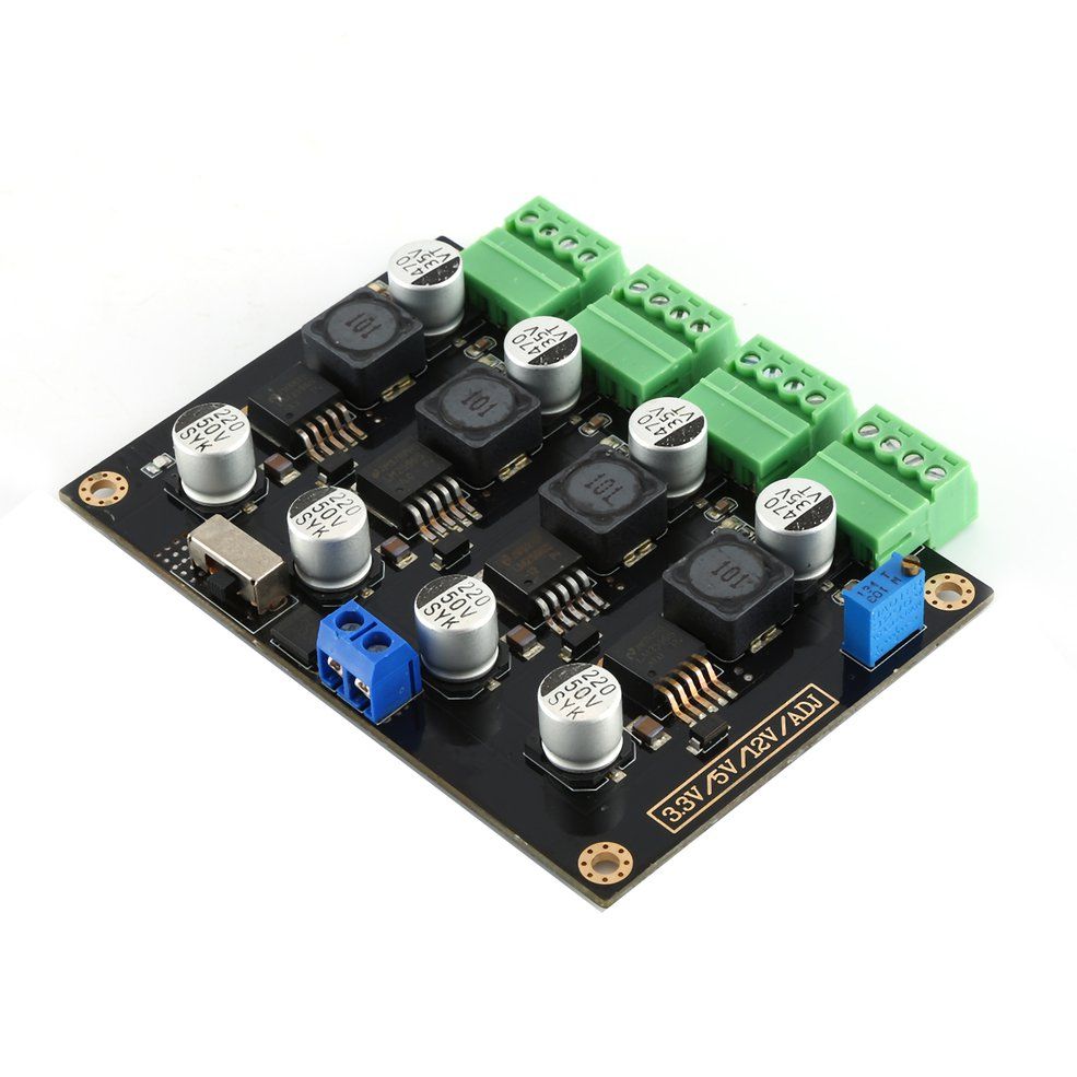 Multi-CHs Switch Power Supply Module 3.3V/5V/12V/ADJ Adjust Volt Output LM2596