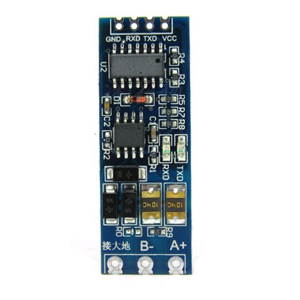 S485 to TTL Module TTL to RS485 Signal Converter 3V 5.5V Isolated Single Chip - Blue