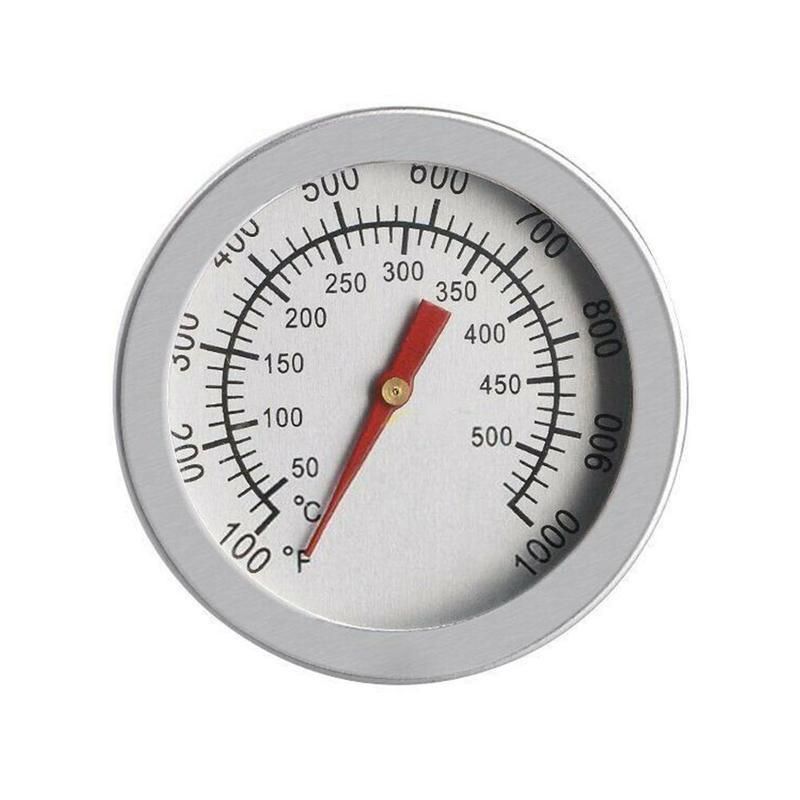 50-500 Celsius Steel Barbecue Grill Thermometer Thermometer Gauge BBQ  Grill Tature  Kitchen J1D3