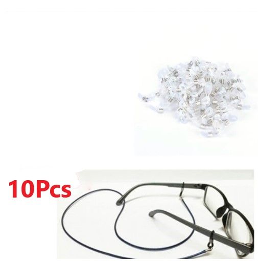 10PCS/Set Glasses Chain Silicone Rubber Ring Strap Extension Spring DIY Eyeglasses Rope(Rope Not Included)