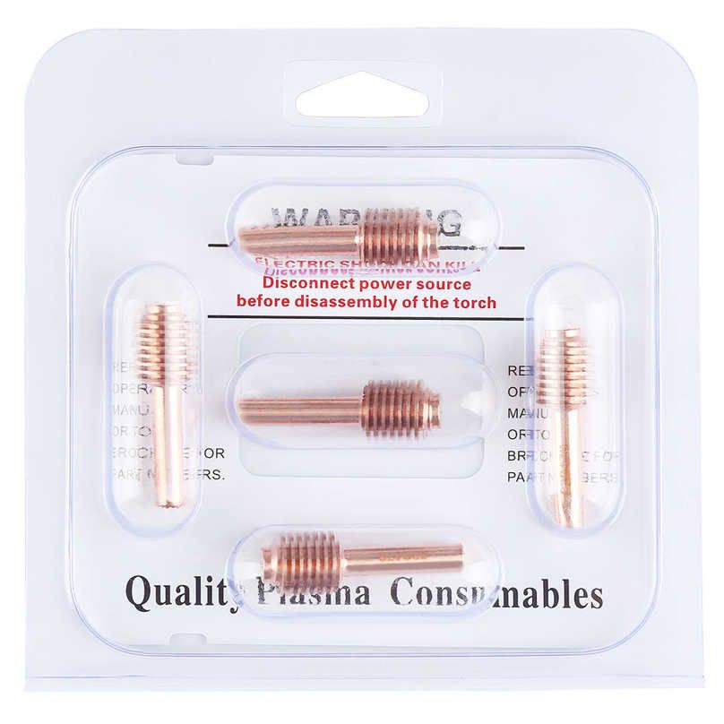 Plasma Nozzle tip 5pcs 220478 Electrode + 5 pcs 220480 Tips Consumables for MAX30Plasma Cutter Torch
