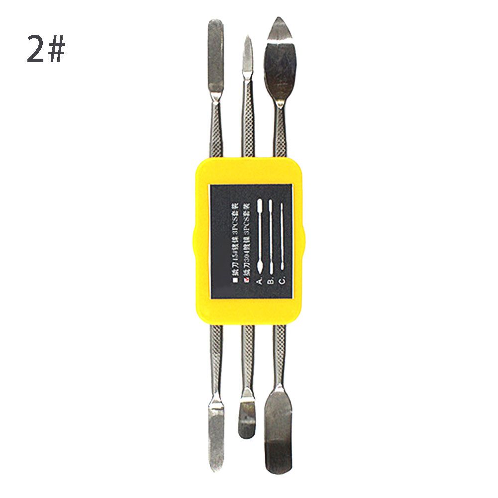 3Pcs/Set Stainless Steel Cell Phone Opening Disassemble Pry Rod Repair Tools Kit